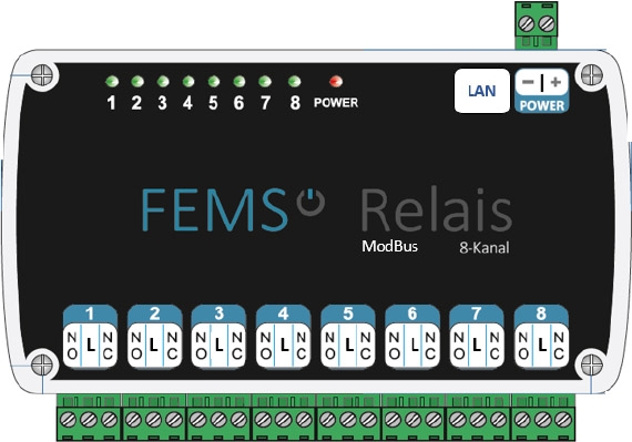 Fenecon FEMS Relais 8-Kanal TCP